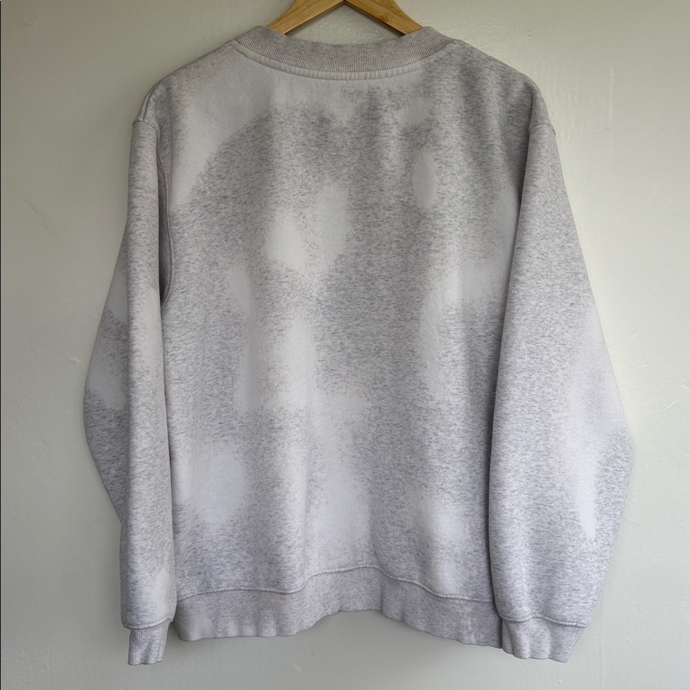 White Fox Santa Monica Tie Dye Heather Grey Sweatshirt L/XL - Picture 5 of 7